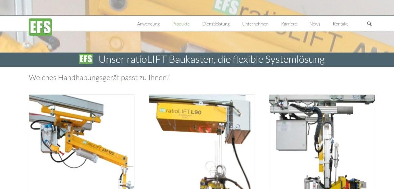 Amtsgericht Heilbronn genehmigt Schutzschirmverfahren für EFS Hebe- und (Foto: EFS Gesellschaft für Hebe- und Handhabungstechnik mbH)